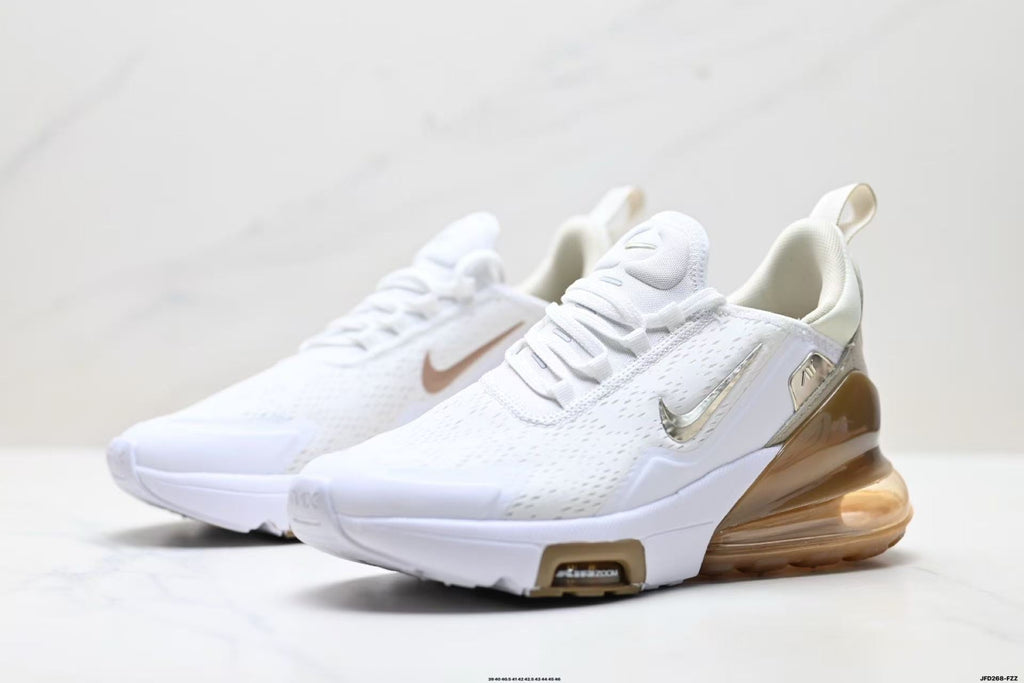 Nike Air Max 720 White and Tan Sneakers