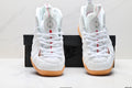 Nike Air Penny Foamposite Sneakers White and Gum