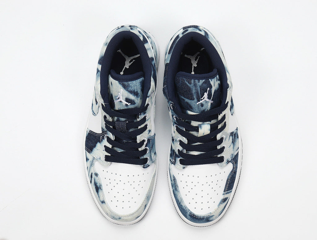 Nike Dunk Low Washed Denim Sneakers Blue CZ8455-100