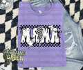Mama black and white rocker bow