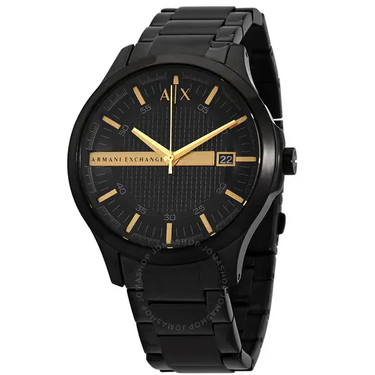 Armani Exchange Hampton AX2413 Men's Chronograph – Black Dial with Black Stainless Steel Strap