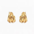 18K Balenciaga Gold Earrings