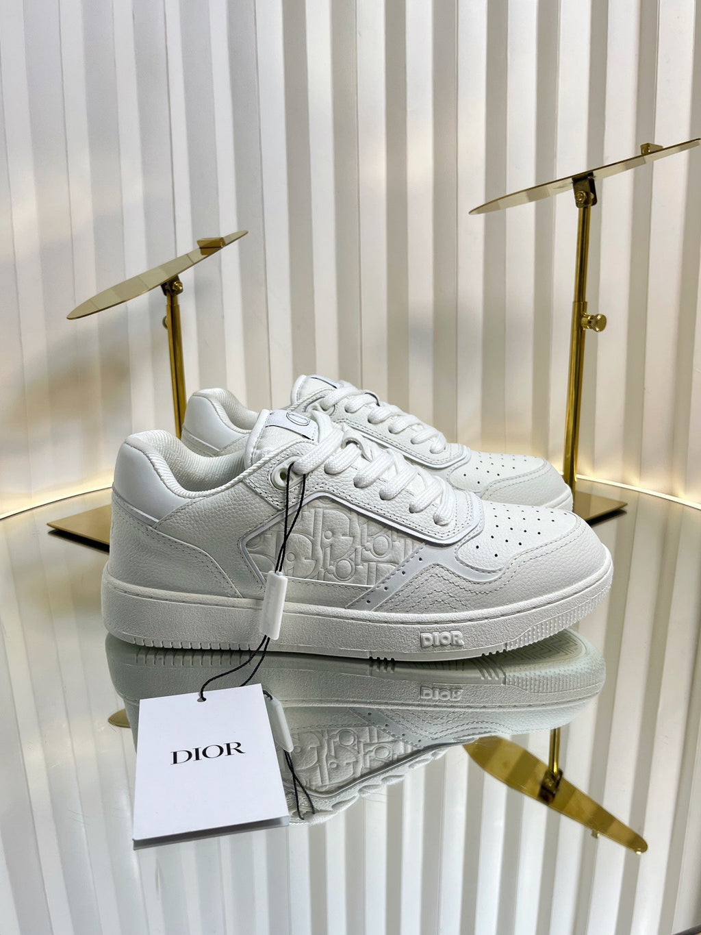 DIOR B27 LOW-TOP SNEAKER WHITE SMOOTH CALFSKIN