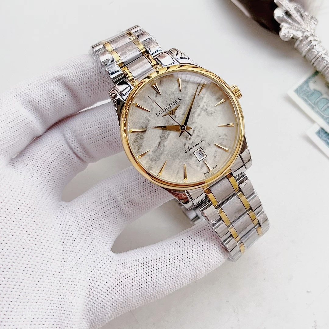 Longines Two-Tone White Dial Watch